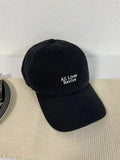 Letter Embroidered Baseball Cap