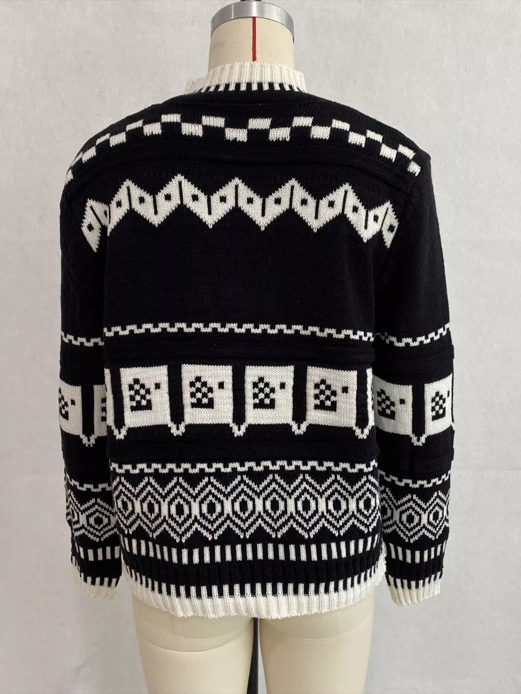 Christmas Festive Fair Isle Patterned Crew Neck Sweater