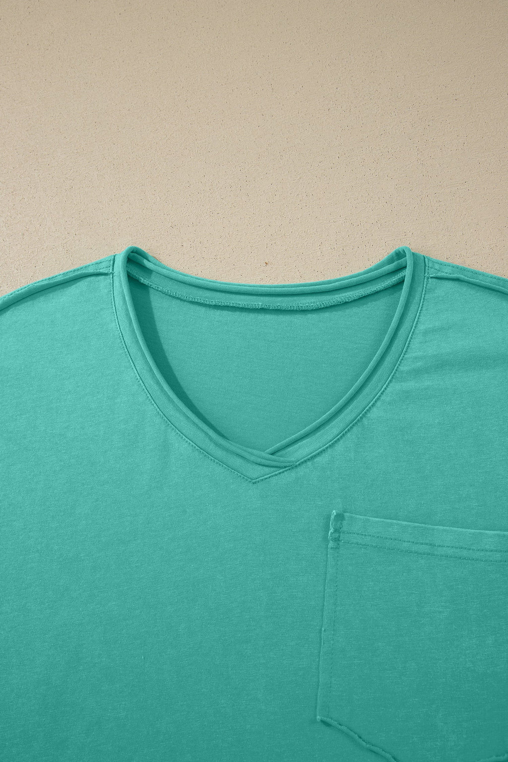 Mint Green Cotton Mineral Wash T Shirt