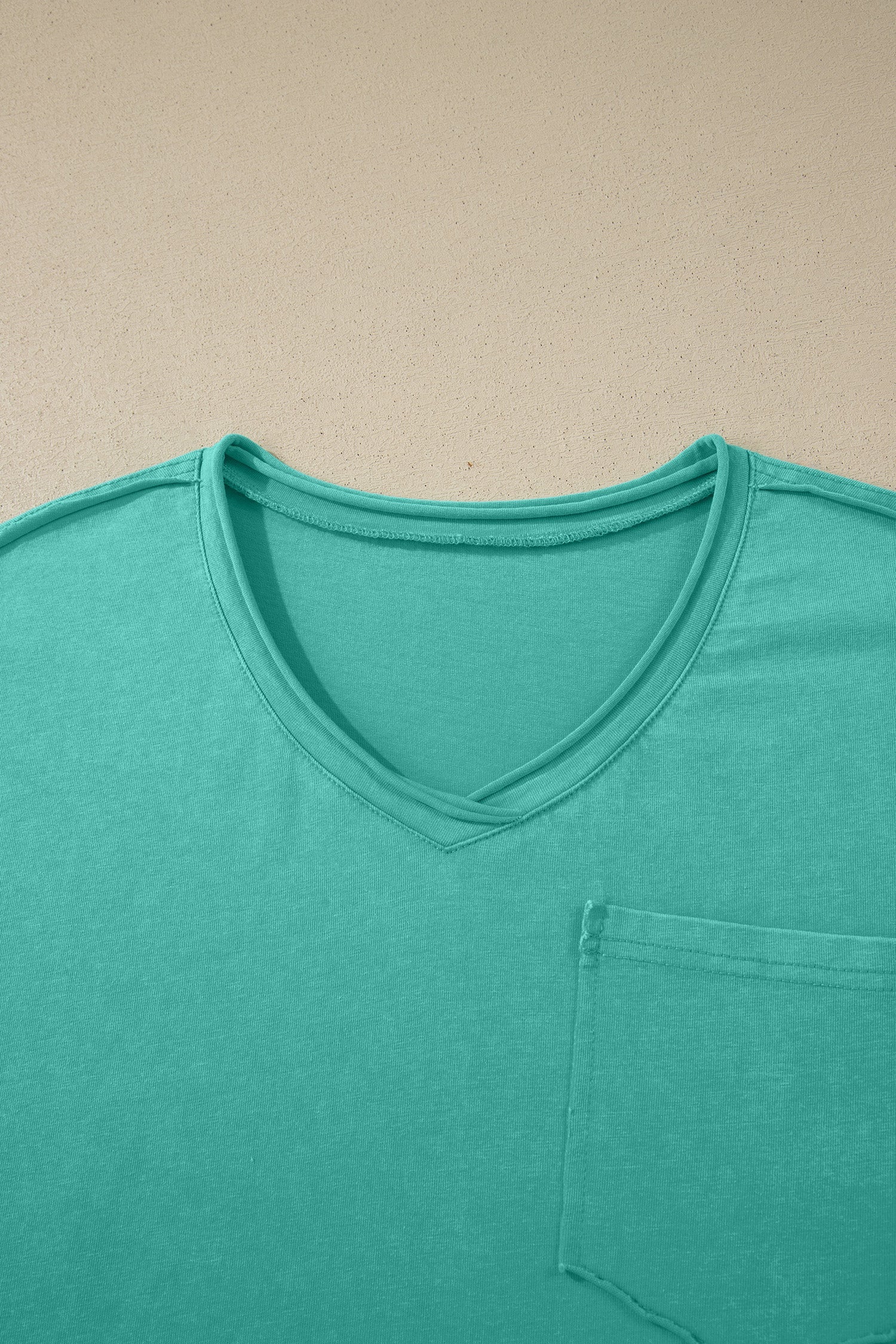 Mint Green Cotton Mineral Wash T Shirt