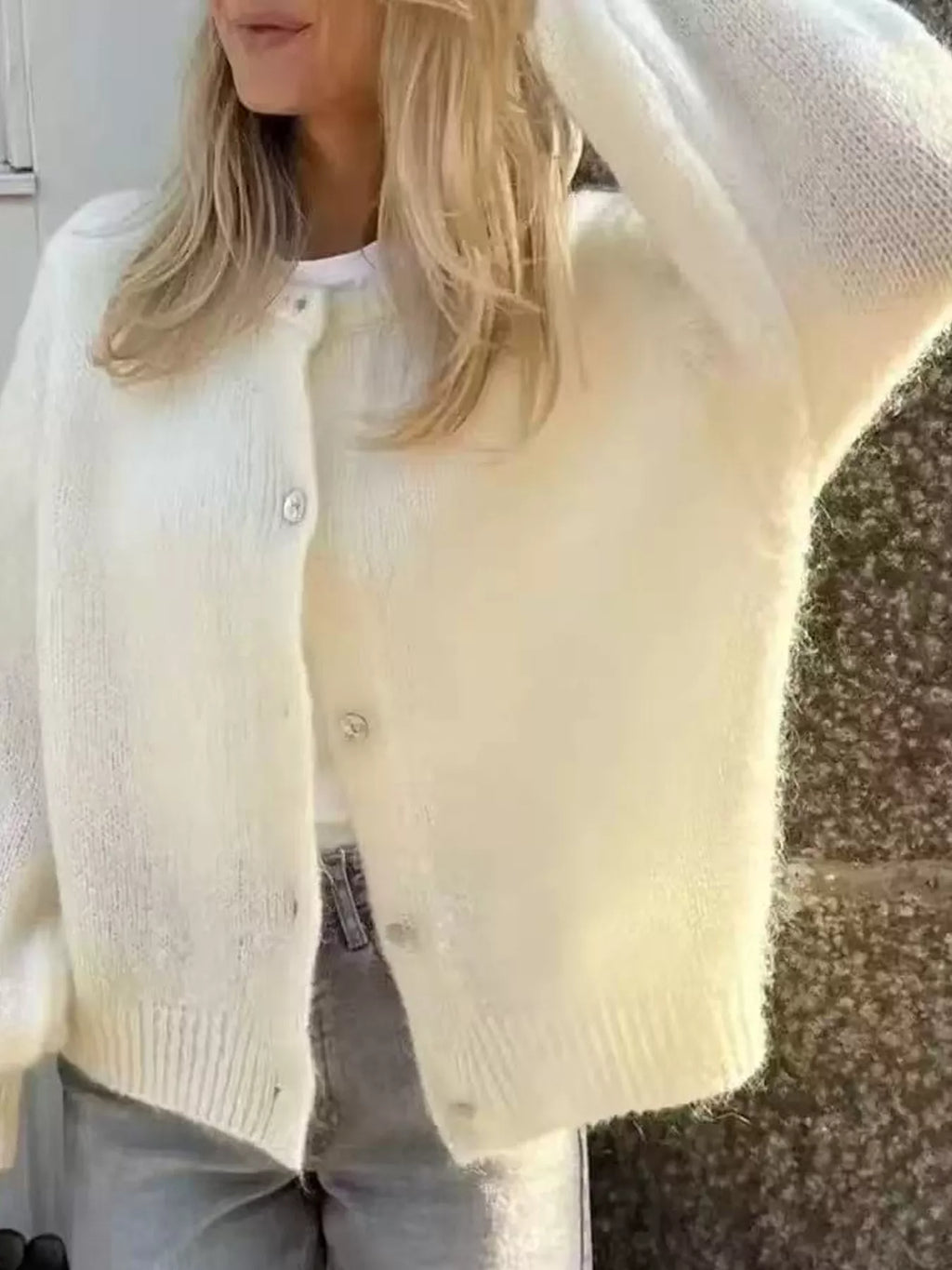 Button Up Long Sleeve Cardigan