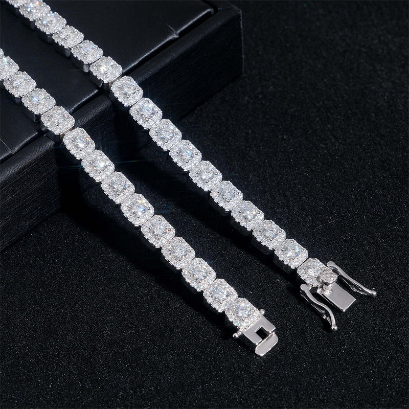 Hip-hop Moissanite Bracelet For Men And Women