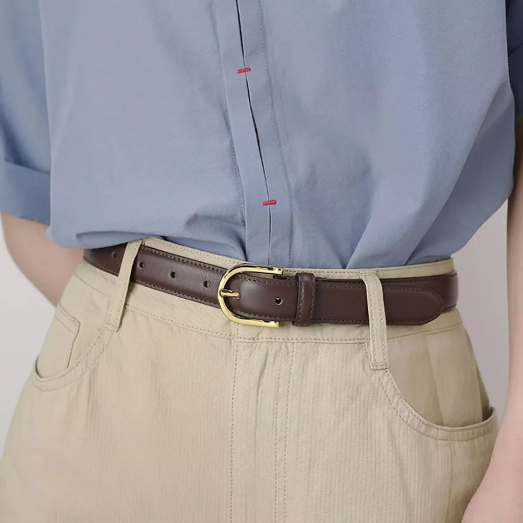 Adjustable Golden Buckle Belt