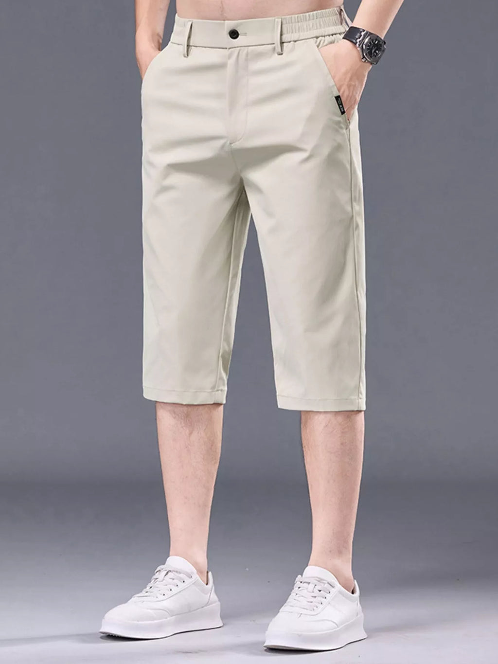 Men's Plus Size Casual Shorts with Pockets