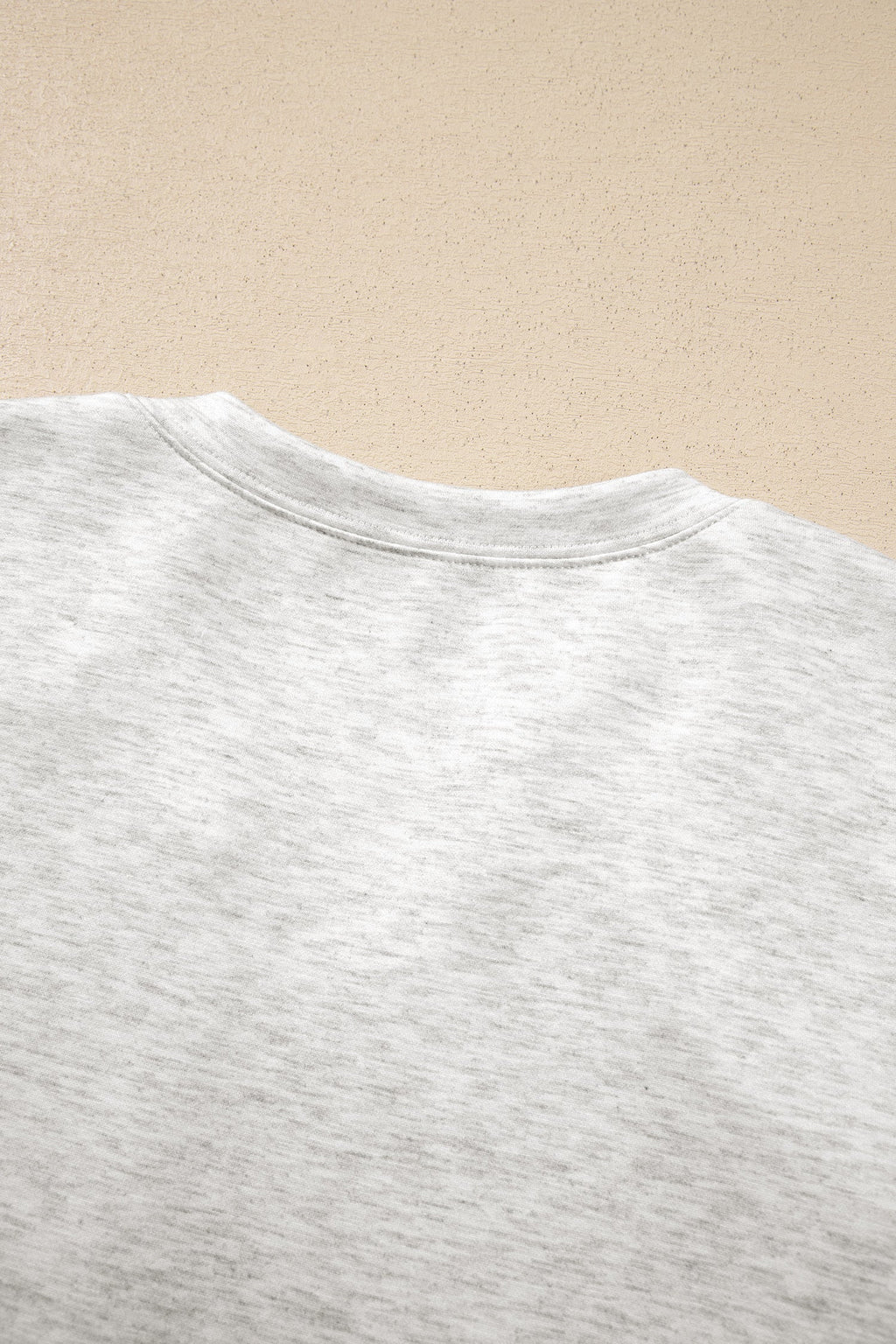 Light Grey Solid Color Zip Front Jacket Style Sweatshirt