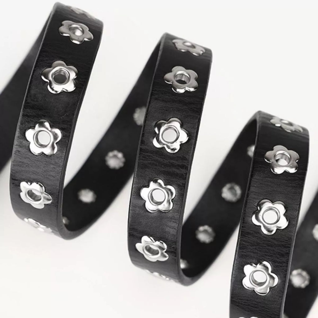 Floral-Embellished Belt