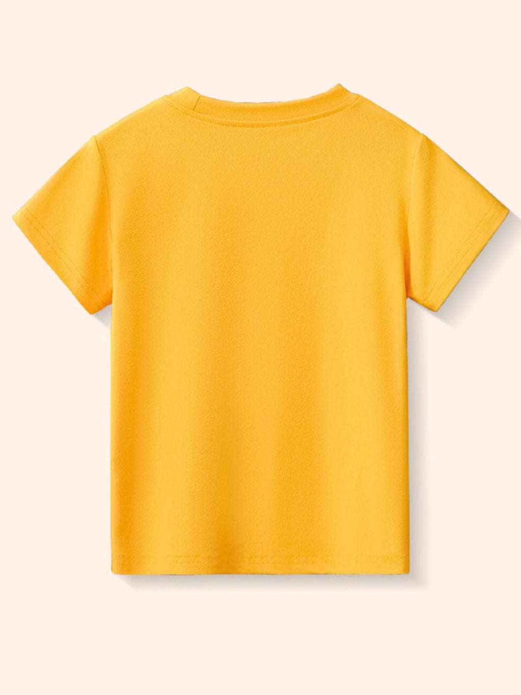 Children's Cartoon Firefighter Graphic Short Sleeve T-Shirt