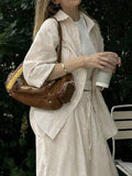 Button Up Long Sleeve Shirt and Pants Set