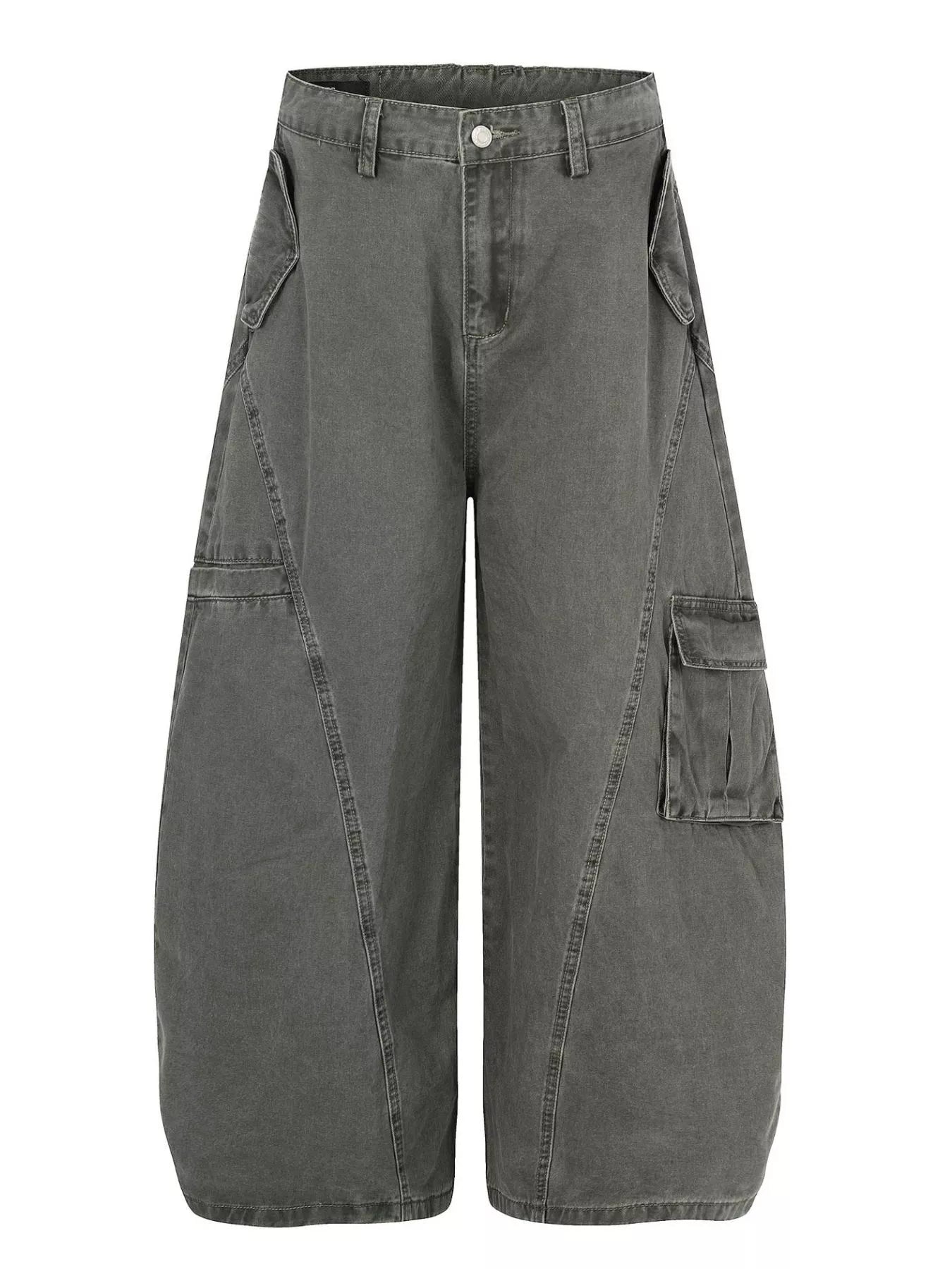 Men's Wide Leg Cargo Pants