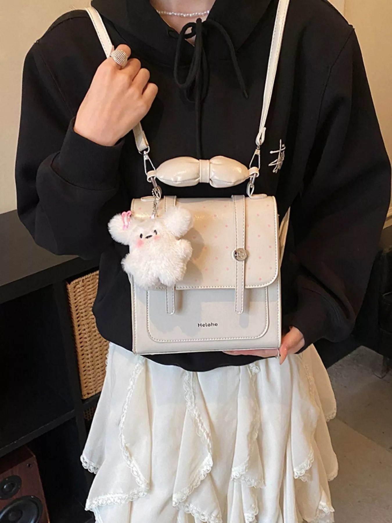 Flap Mini Backpack Bag
