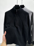 Men's Half-Zip Turtleneck Cardigan