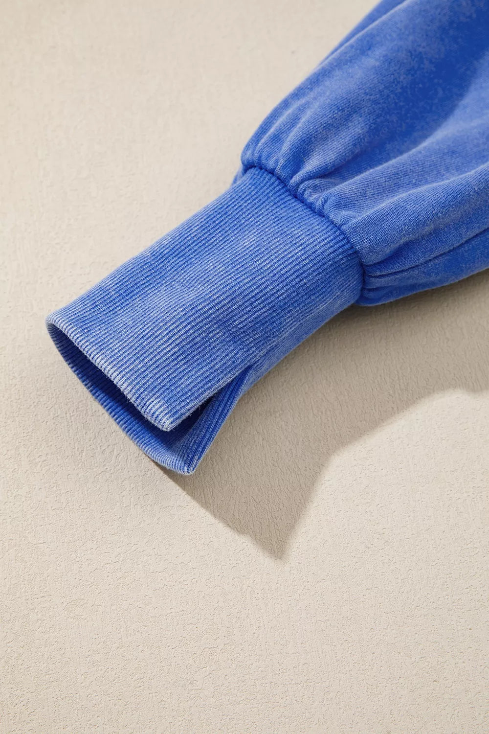 Mineral Wash Split Hem Loose Tunic Sweatshirt