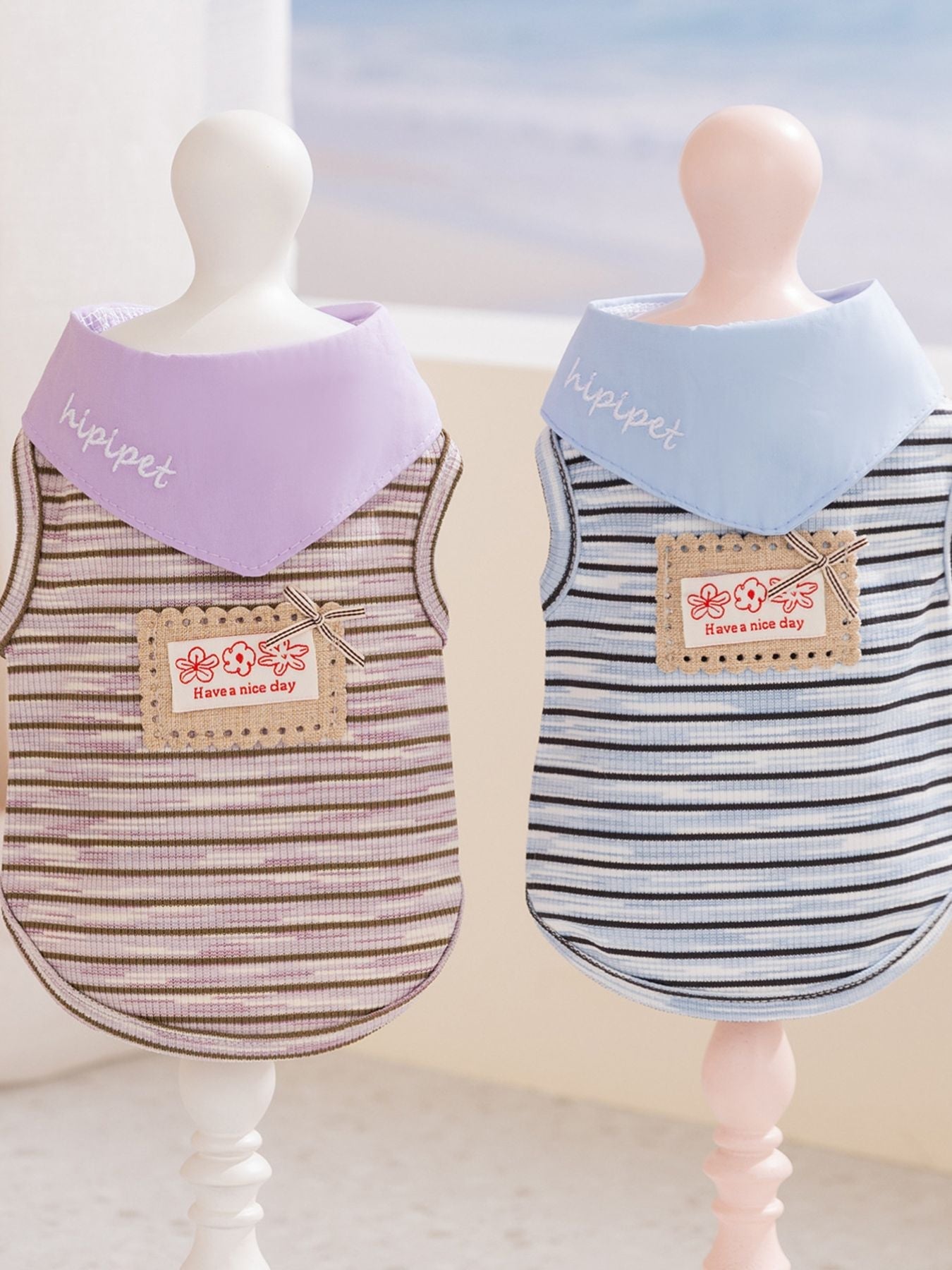 Striped Tied Pet Top