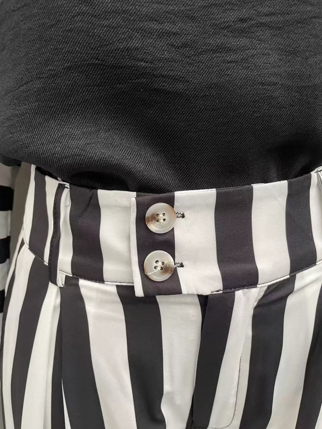 Striped Long Sleeve Top and Pants Set