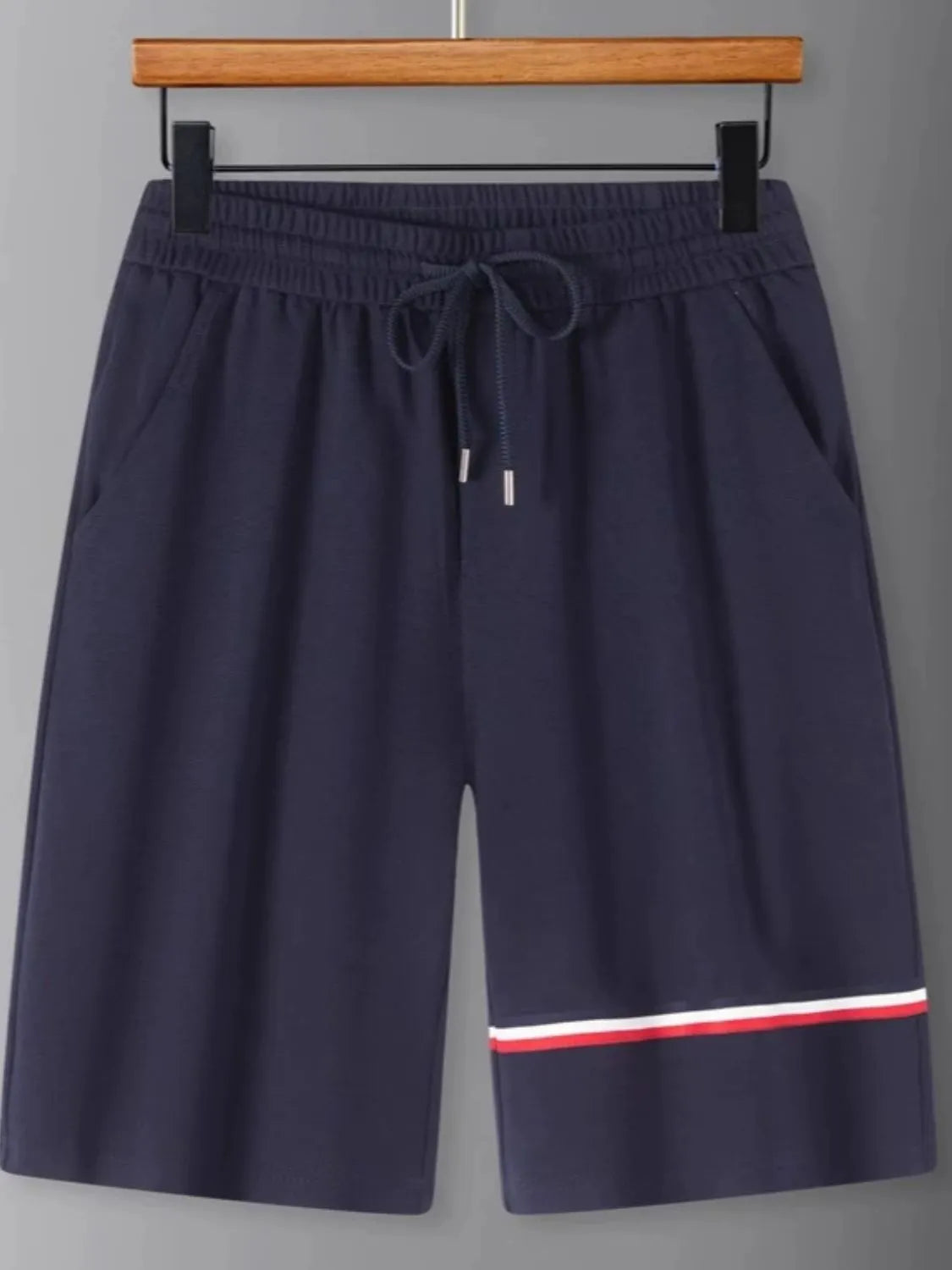 Men's Plus Size Drawstring Shorts with Pockets