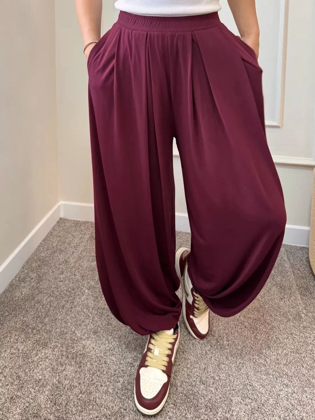 High-Waisted Wide-Leg Pants