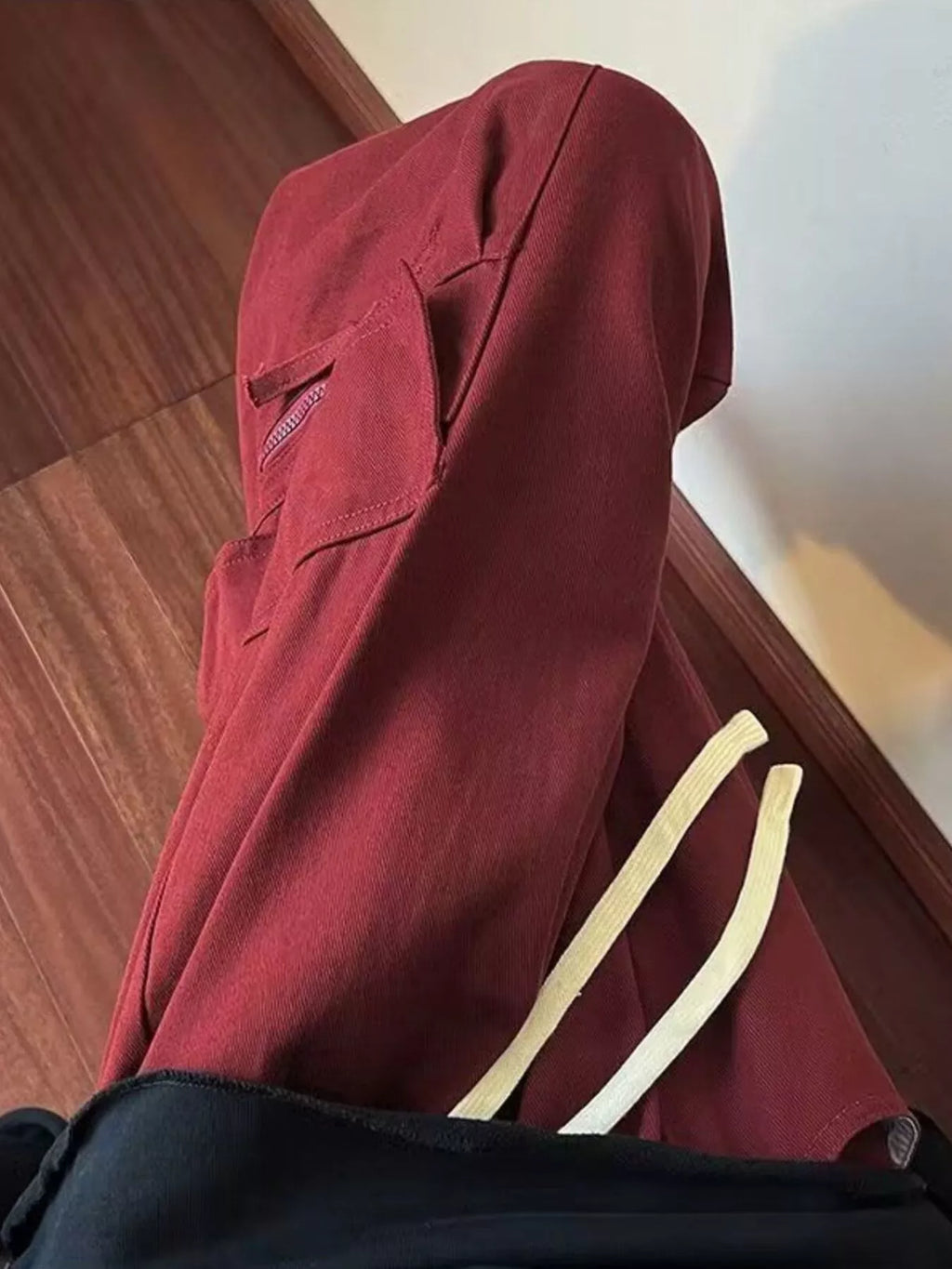 Men's Plus Size Loose Fit Cargo Pants with Drawstring