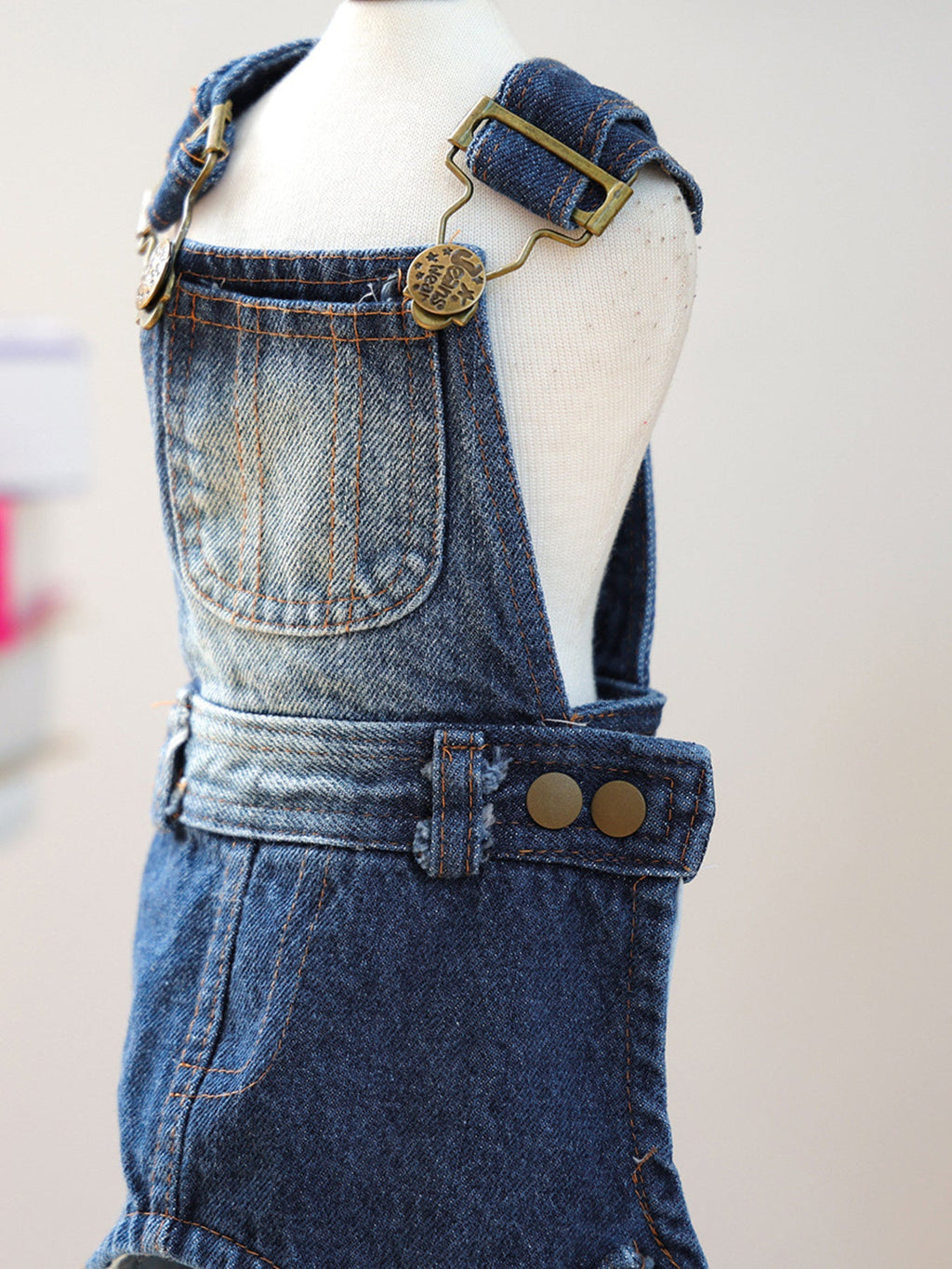 Denim Pet Overalls