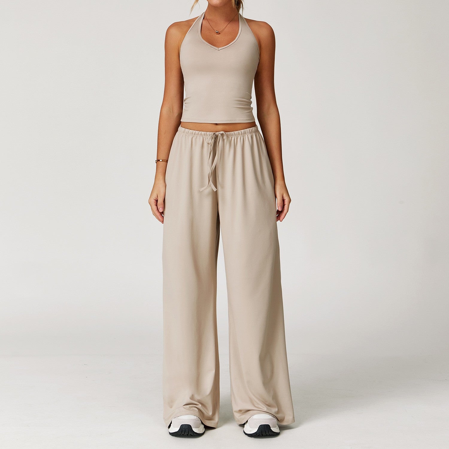 Yoga Set Quick-Drying Back-Smoothing Halter-Neck Sports Outfit