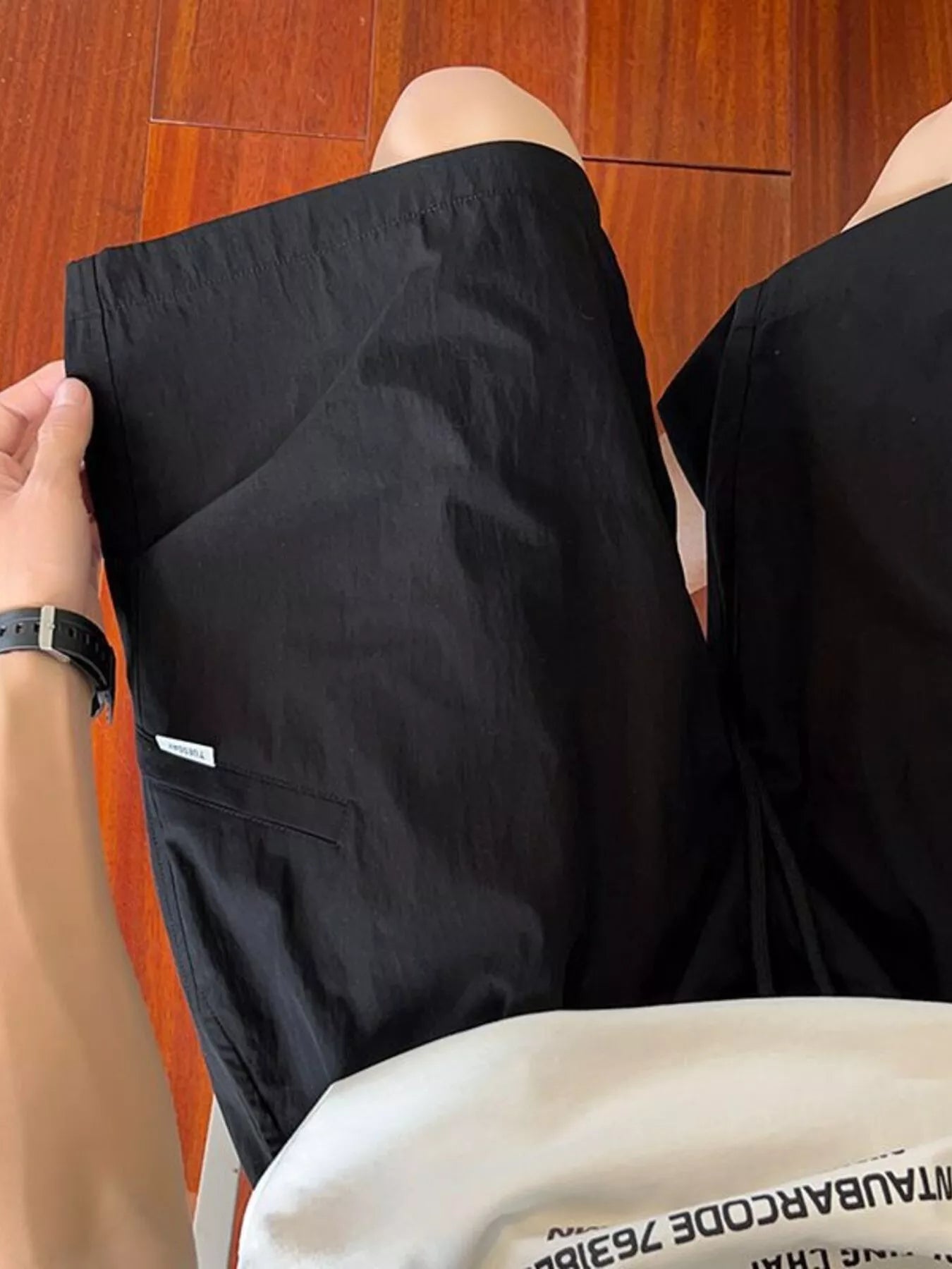 Men's Plus Size Casual Loose-Fit Drawstring Shorts