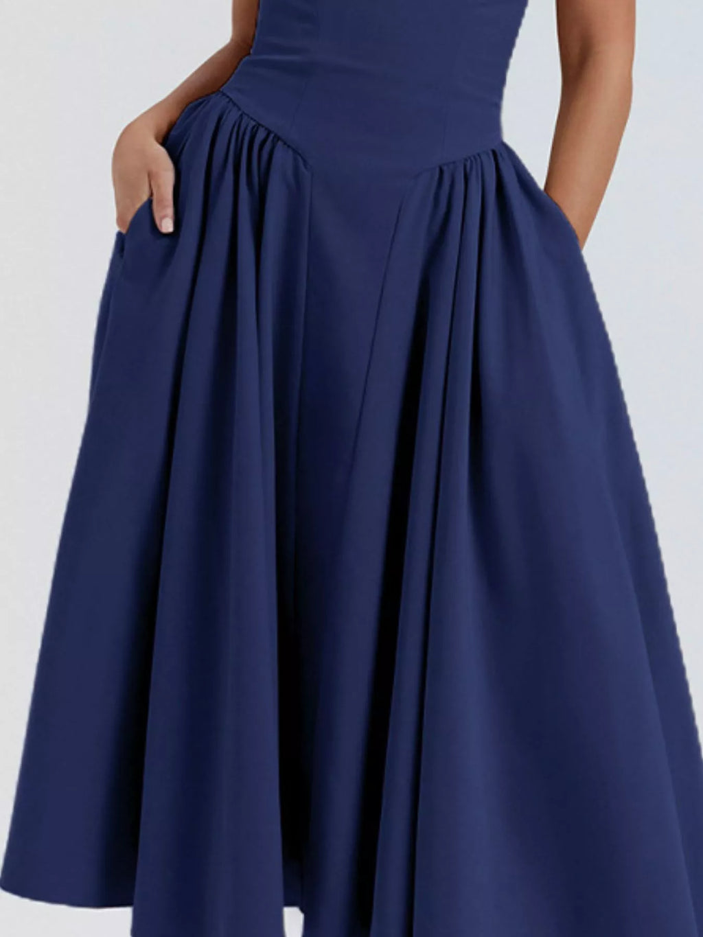 Sweetheart Neck Spaghetti Strap Midi Dress