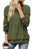 Loose Fit Crew Neck Sweatshirt