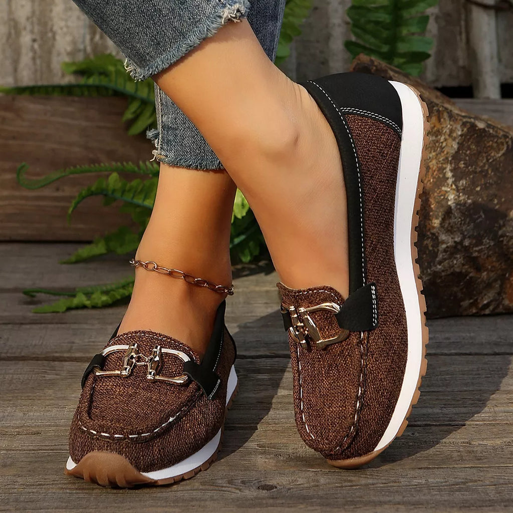 Round Toe Slip-Ons