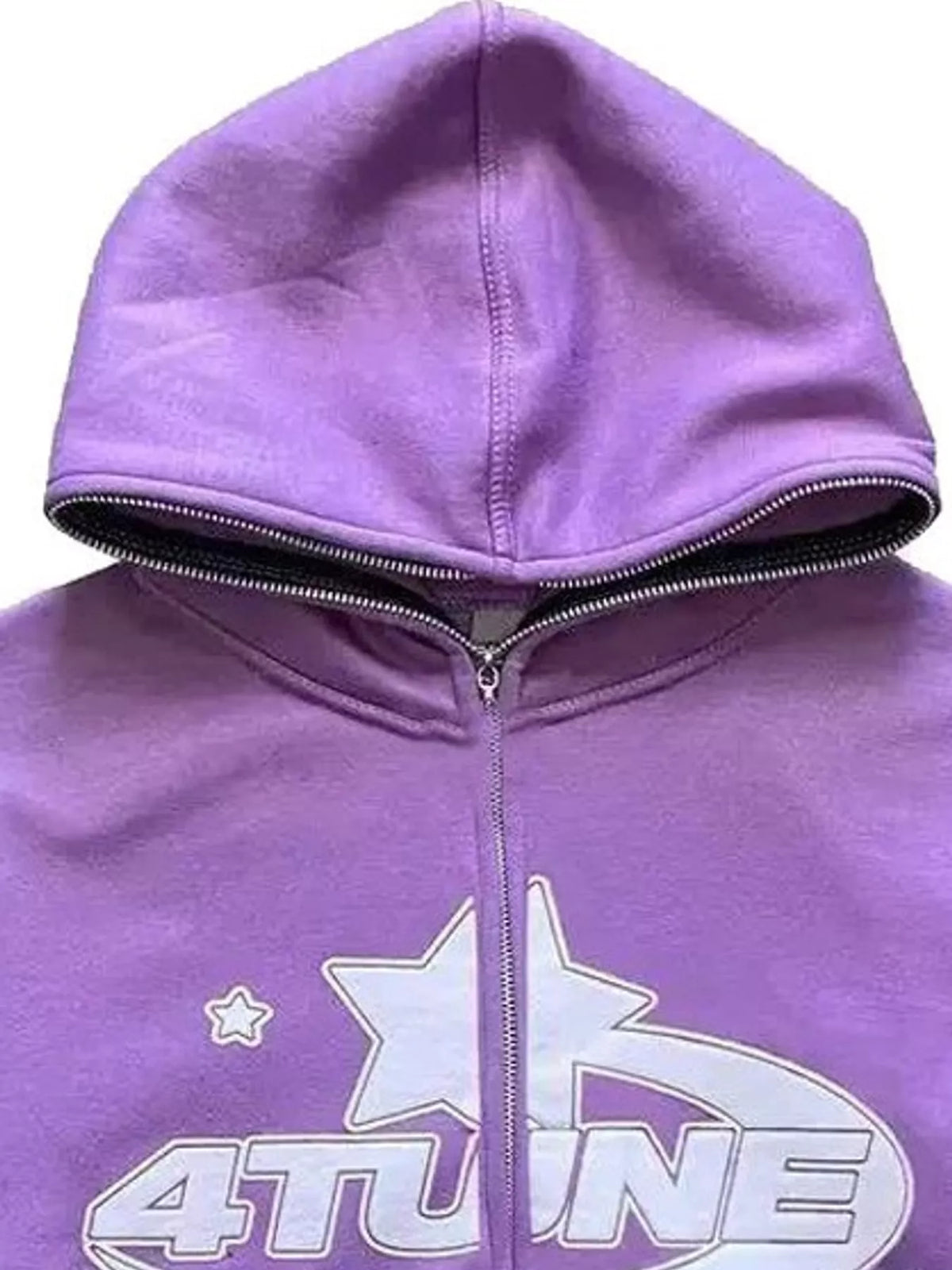 Full Size Letter Graphic Zip Up Hoodie Plus Size