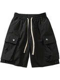 Men's Casual Drawstring Cargo Shorts