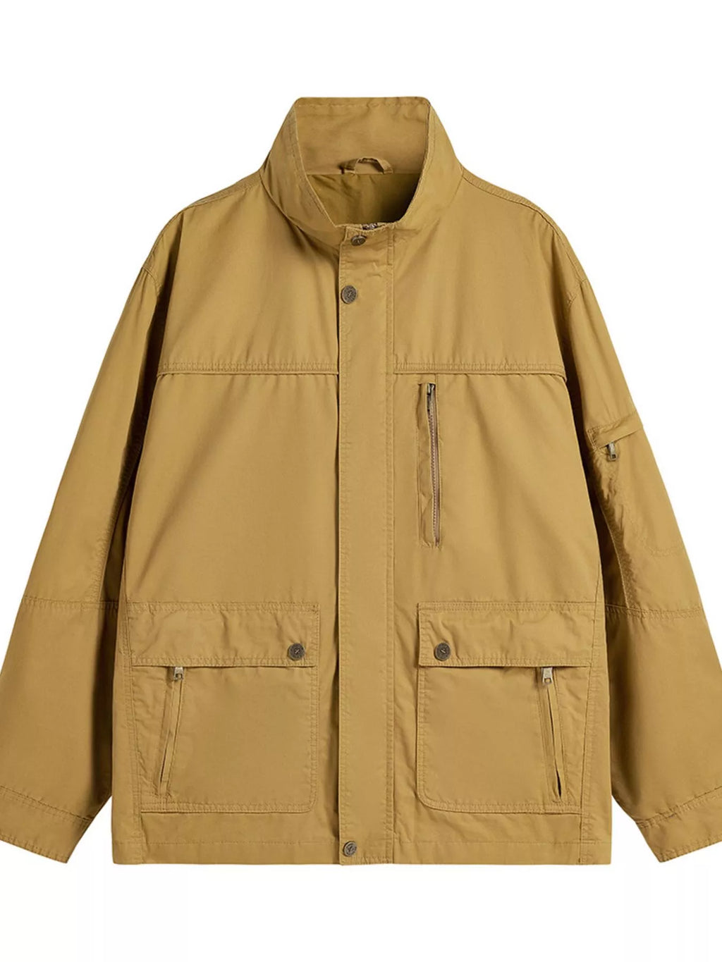 Men's Plus Size Casual Zip Up Lightweight Jacket