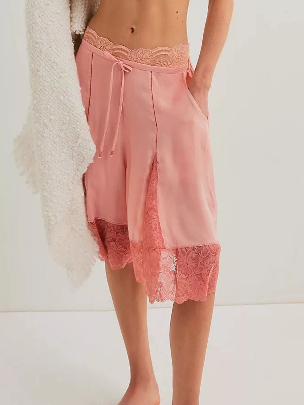Lace Trimmed Shorts