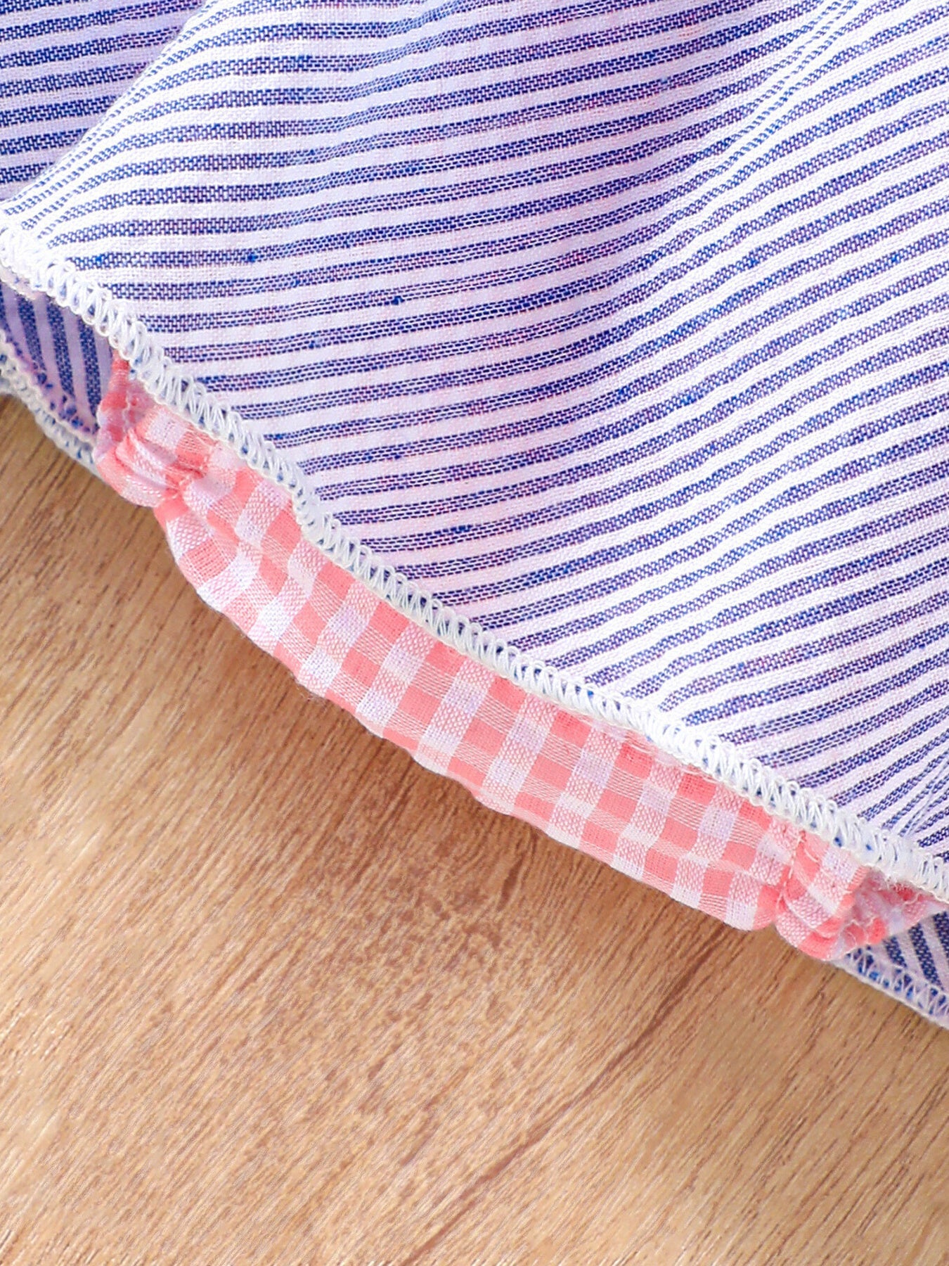 Children's Striped Watermelon Ruffle Sleeve Dress