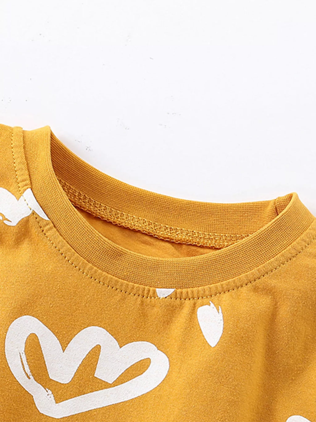 Children's Round Neck Top and Shorts Set
