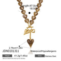 Heart Charm Toggle Necklace
