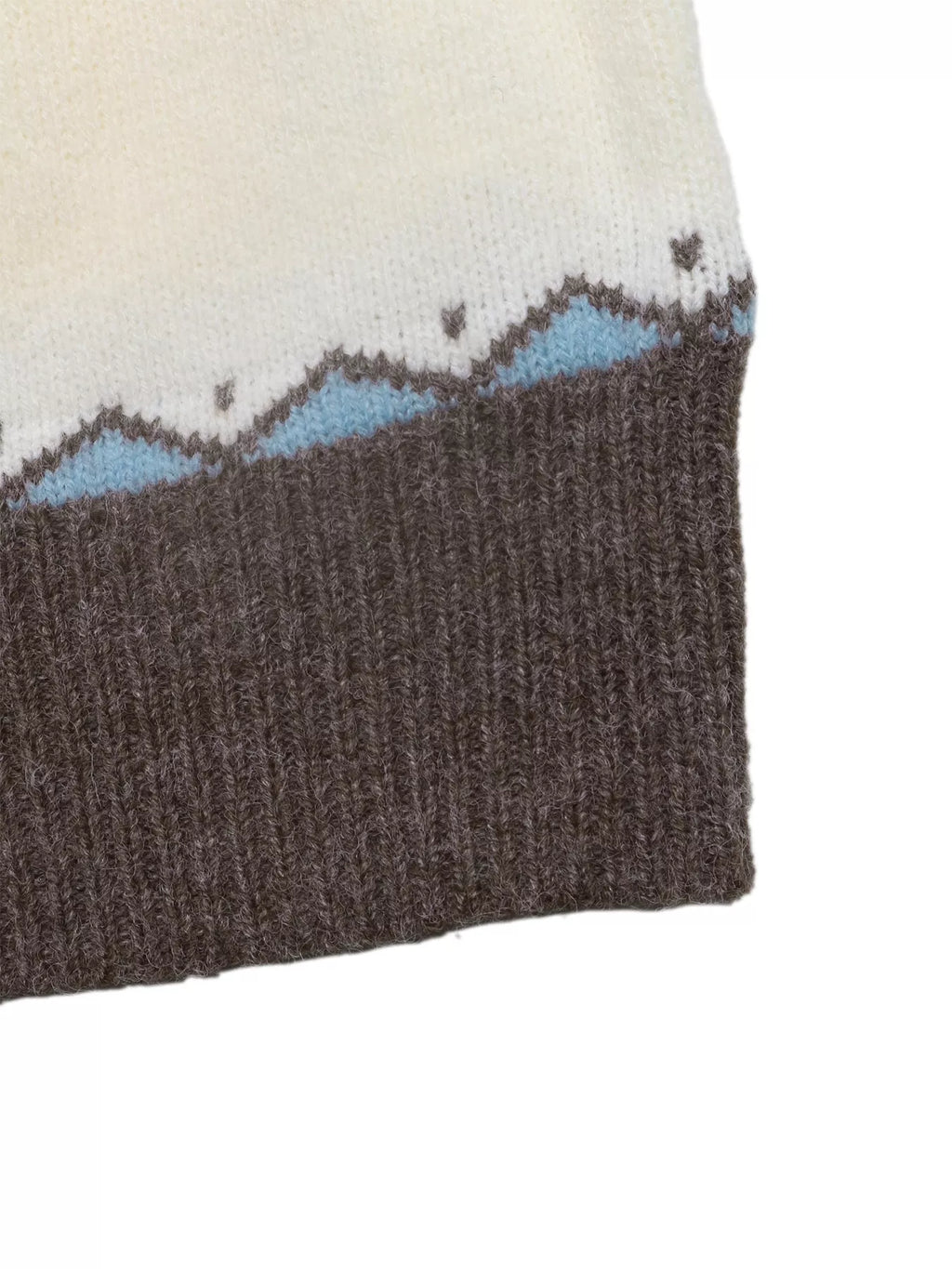 Fair Isle Pattern Round Neck Sweater