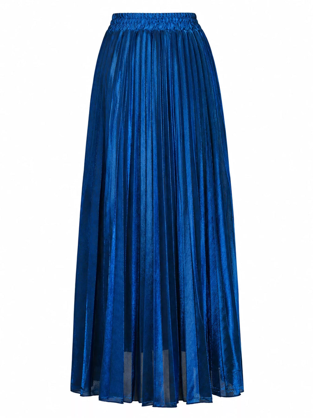 High-Waisted Pleated Maxi Skirt