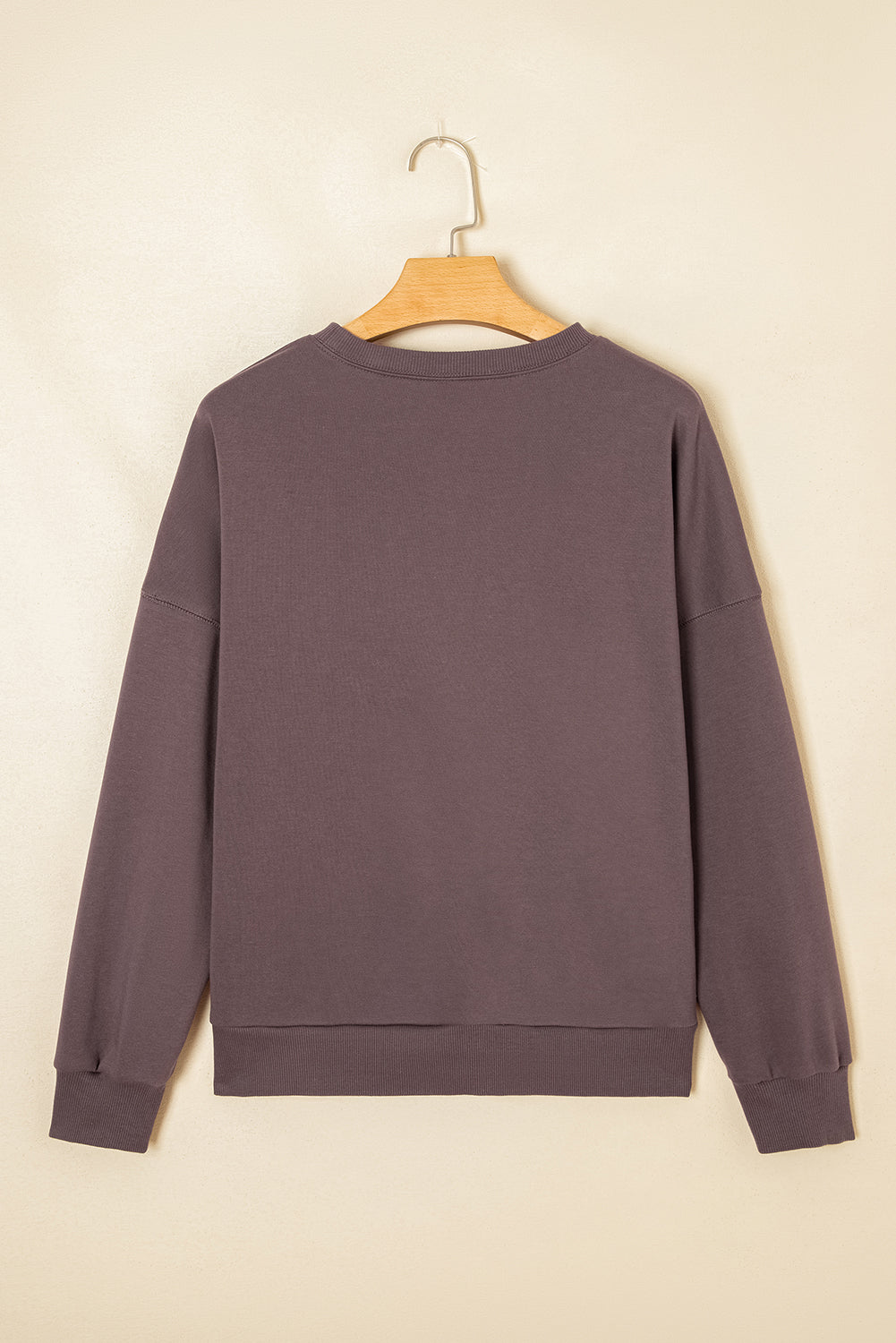 Bow Tie Contrast Terry Drop Shoulder Sweatshirt