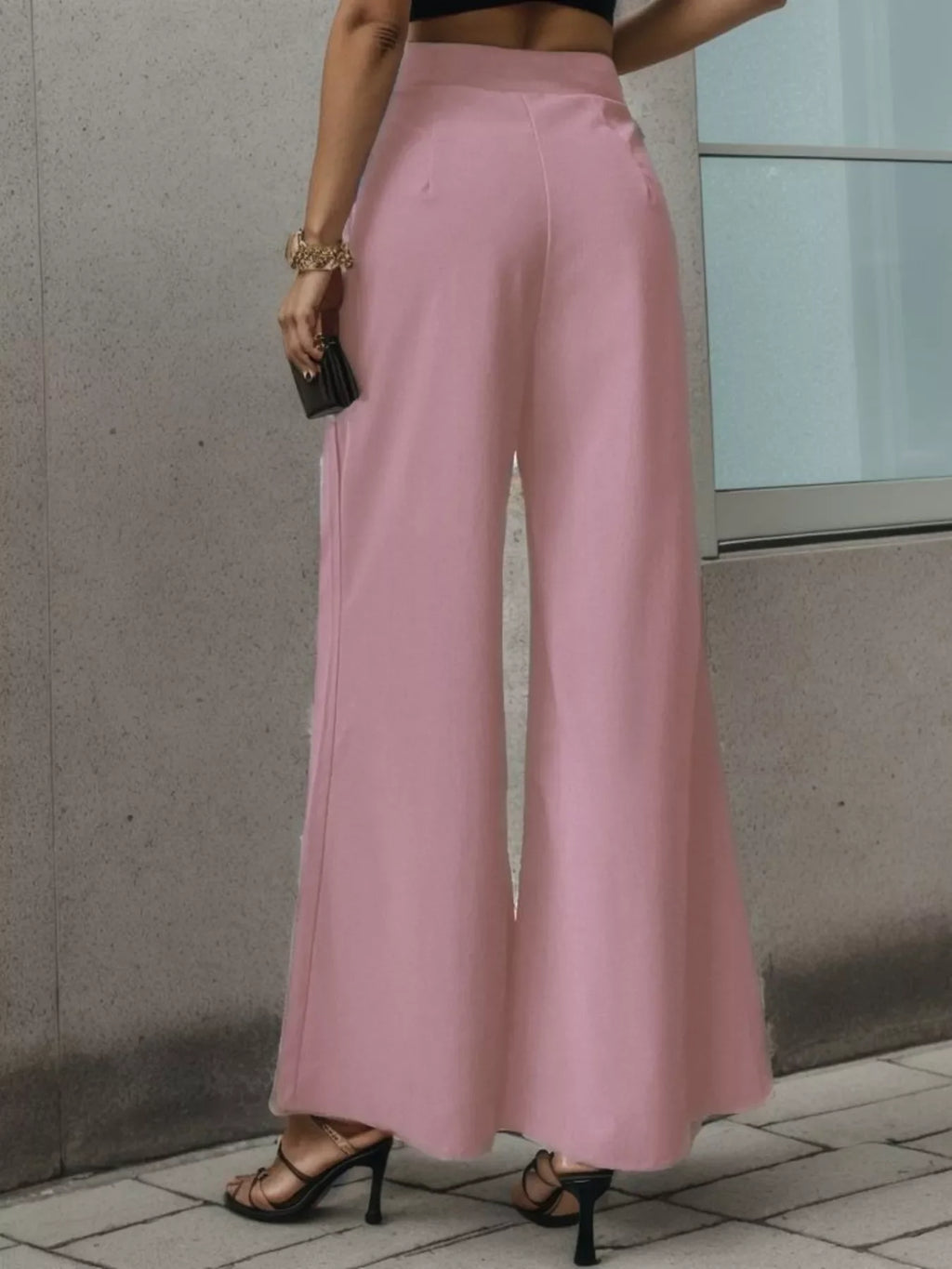High-Waisted Wide-Leg Pants