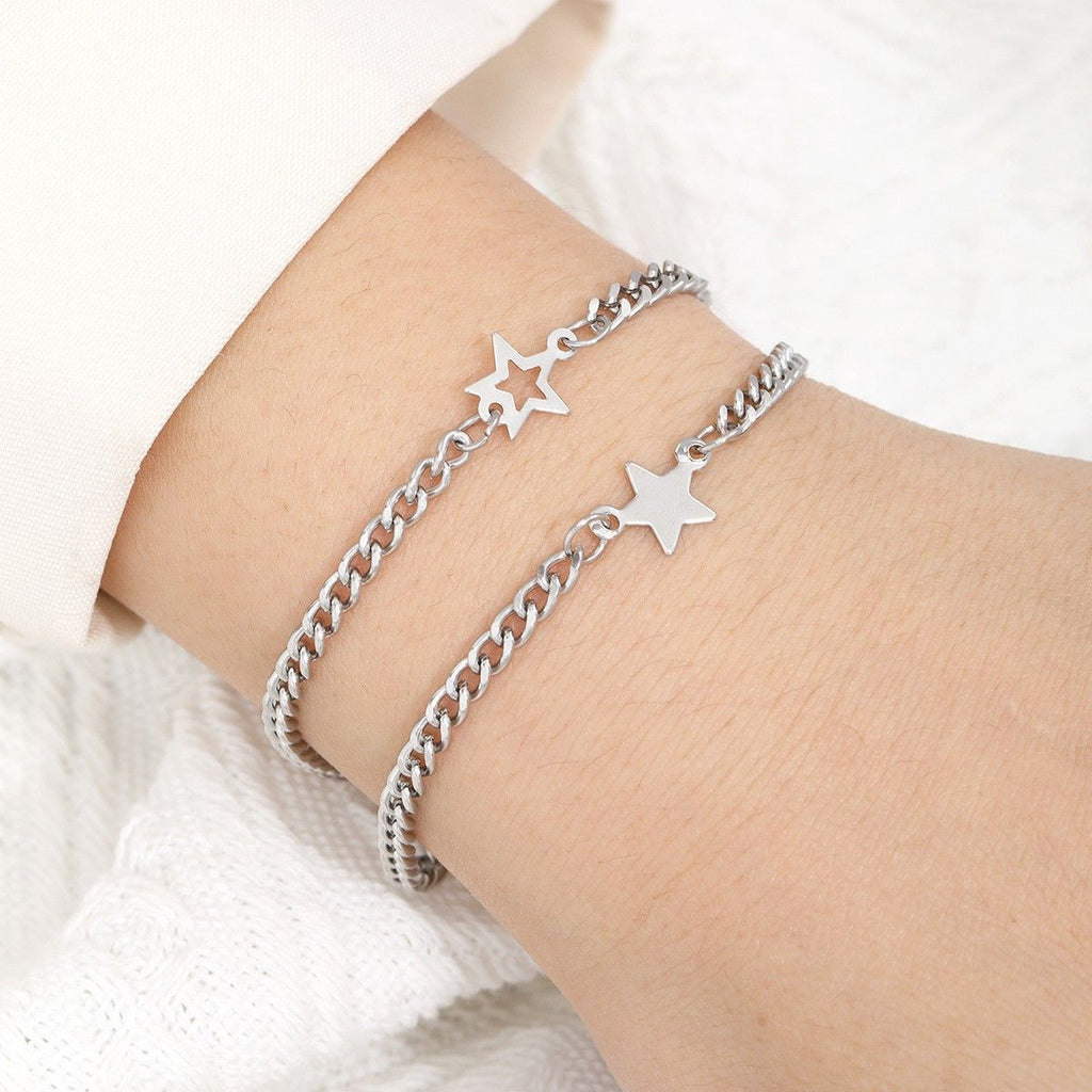 Stainless Steel European And American-style Mens And Womens Bracelet