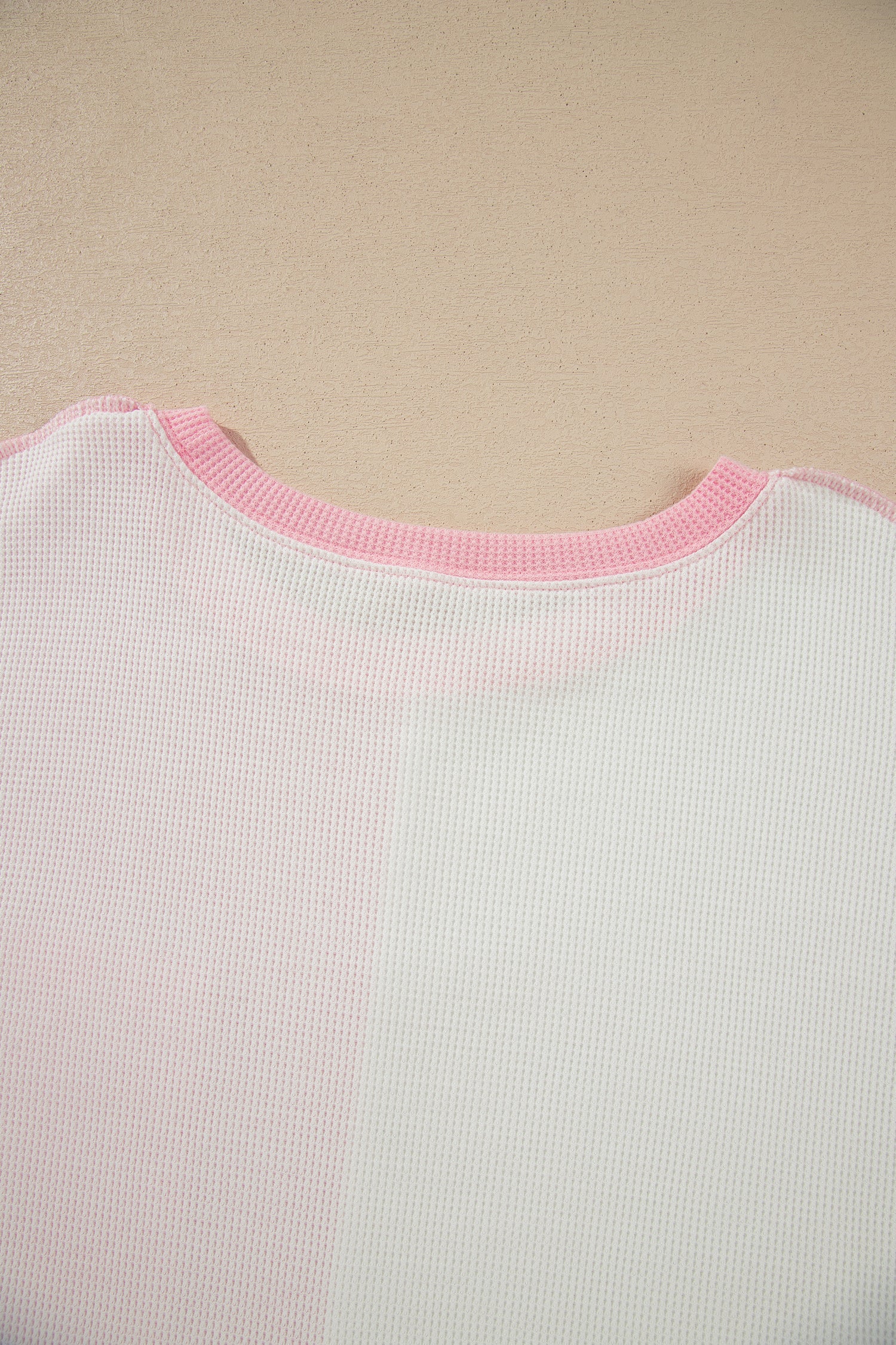 Pink Colorblock Plaid Panel Long Sleeve Plus Size Blouse