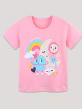 Children's Cartoon Planet Short Sleeve T-Shirt