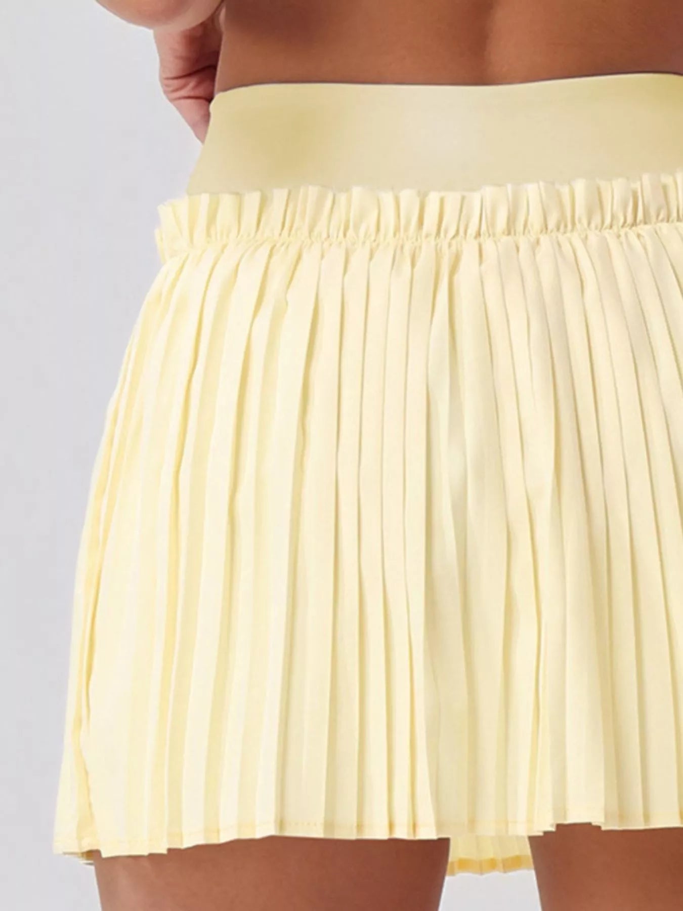 Sleeveless Top and Pleated Skirt Active Set