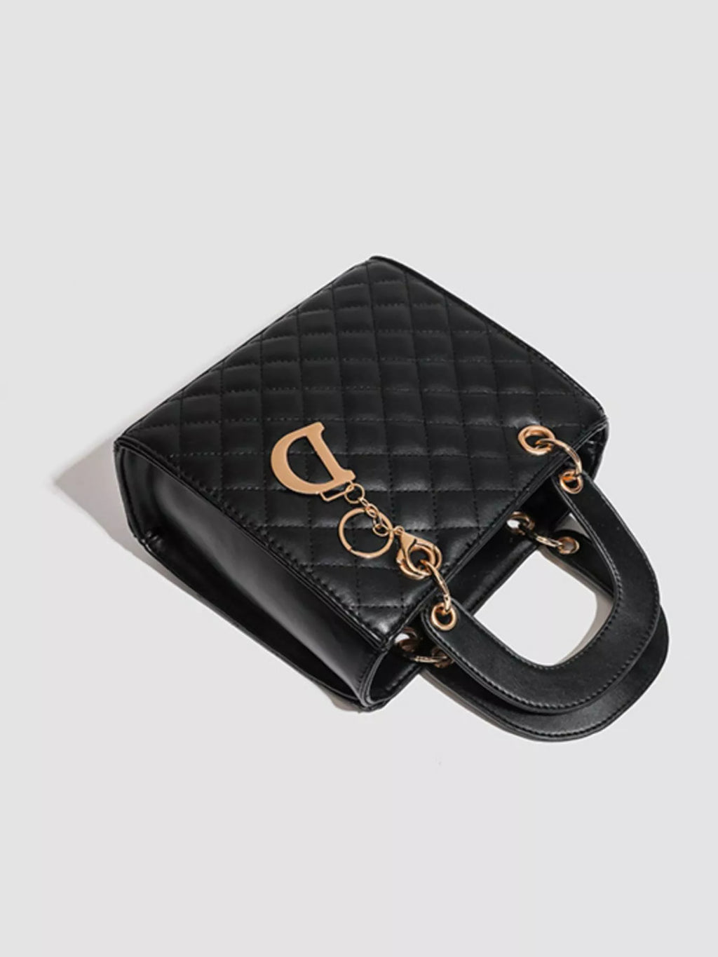 Quilted Top Handle Handbag