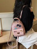 PU Leather Backpack Bag