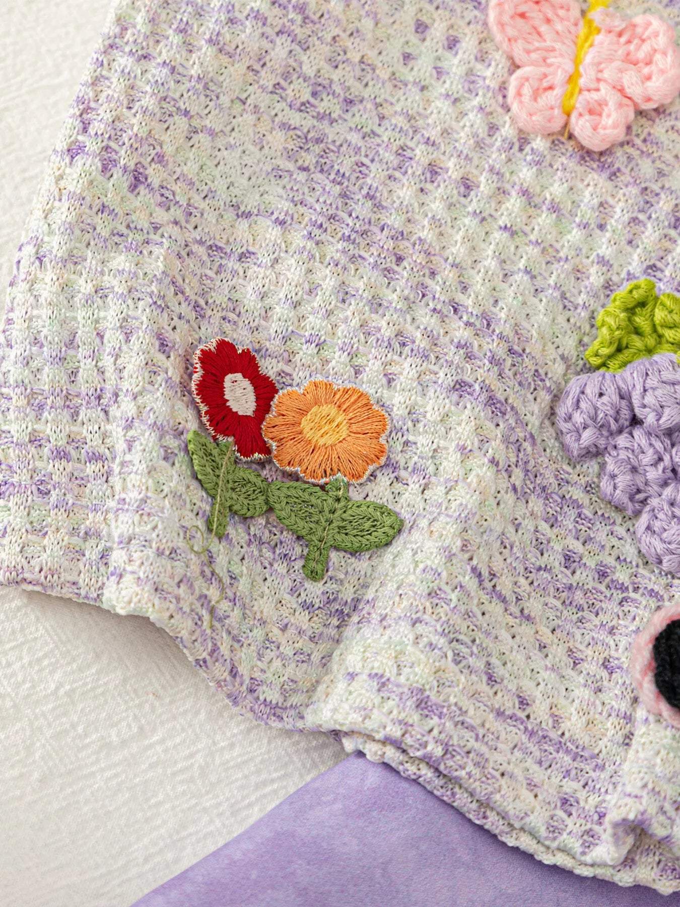 Children's Flower Sleeveless Top and Shorts Set