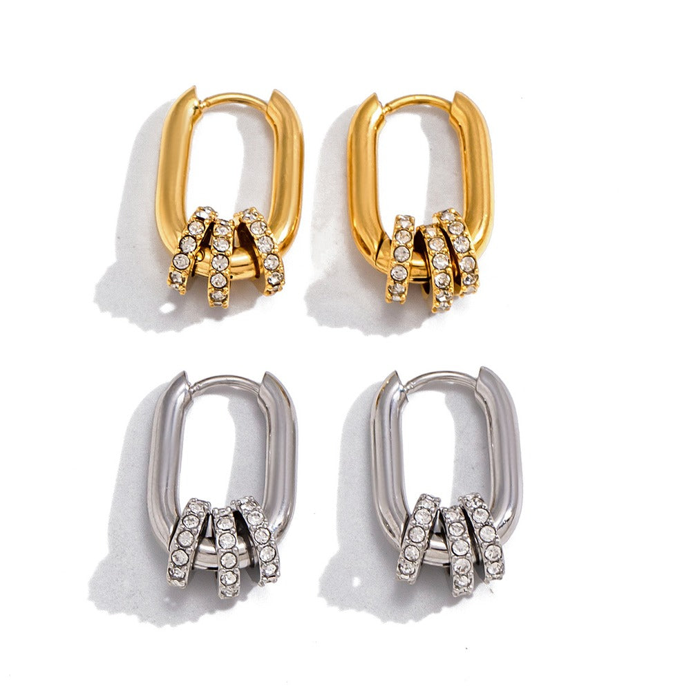 Oval Hoop Earrings Collection