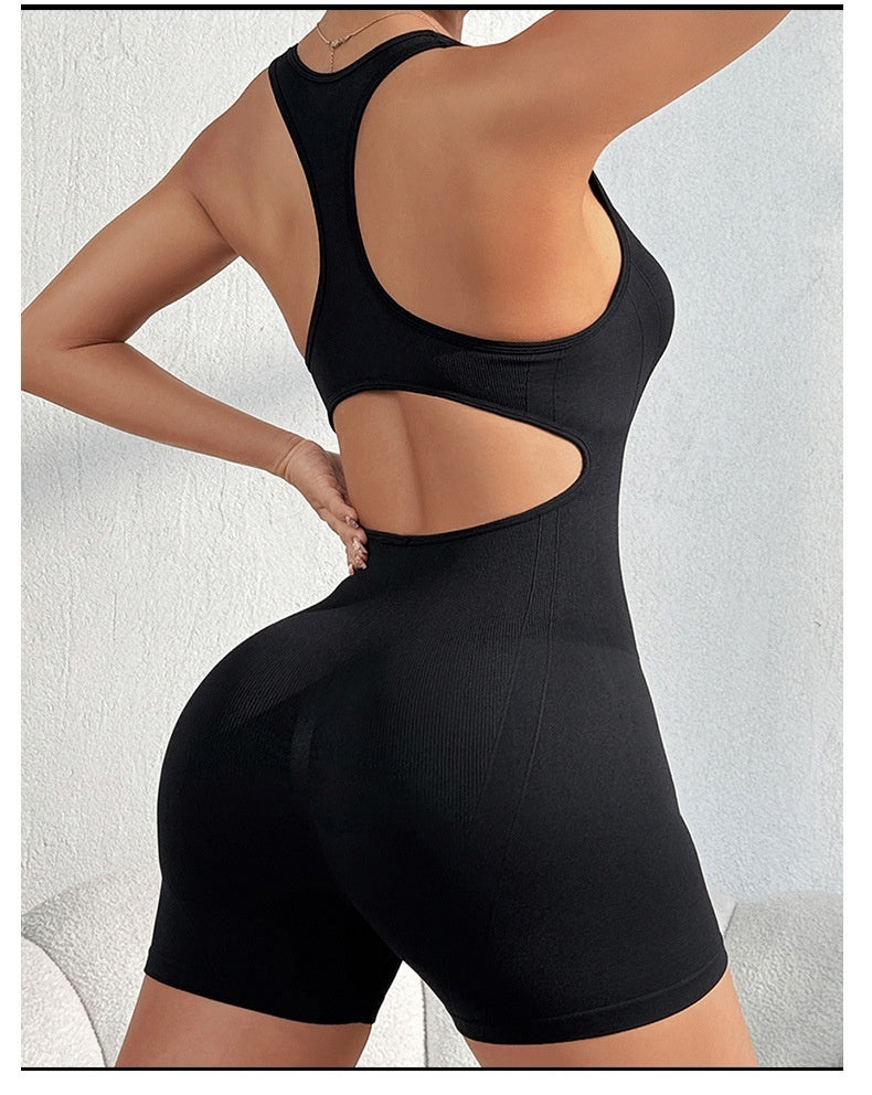 New-style Yoga Wear Summer Back-hollowed One-piece Bodysuit
