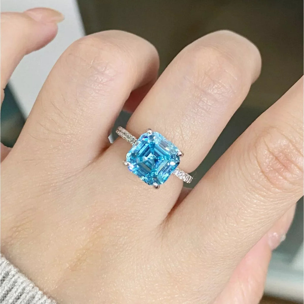 925 Sterling Silver Square Ring
