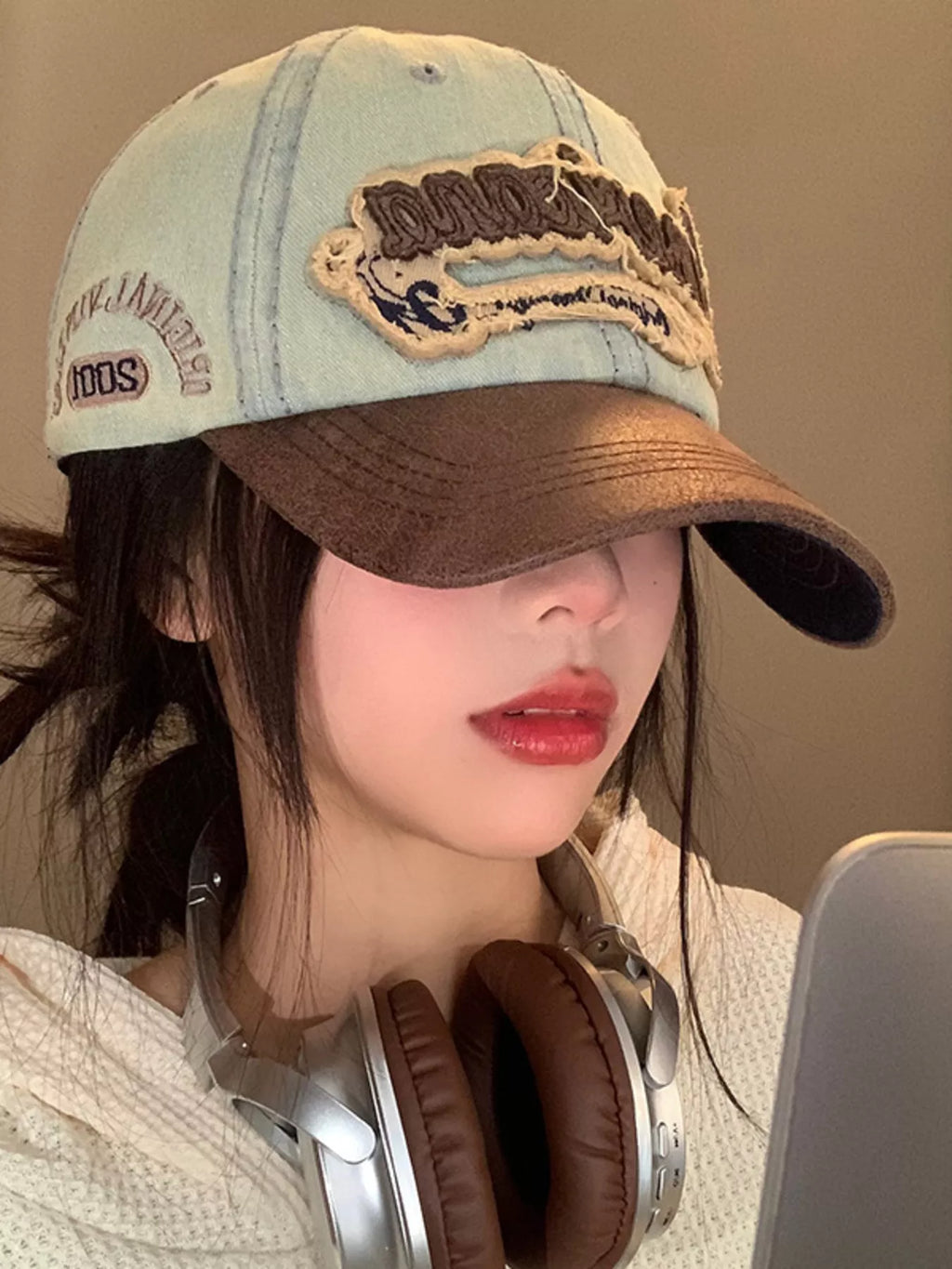 Vintage Washed Embroidered Baseball Cap