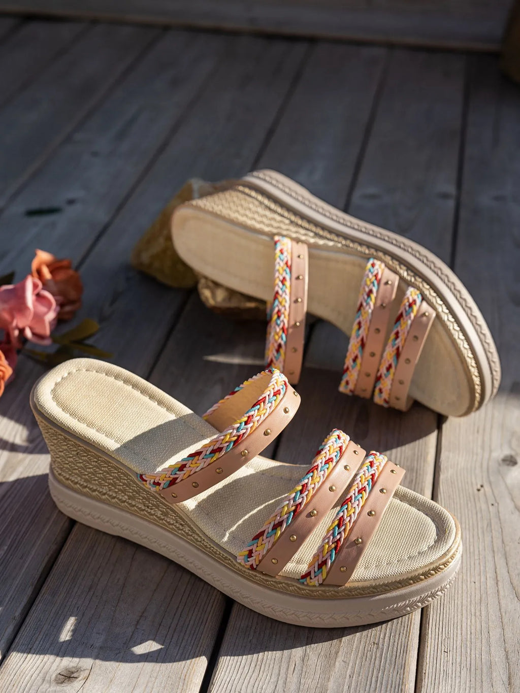 Open Toe Platform Wedge Sandals